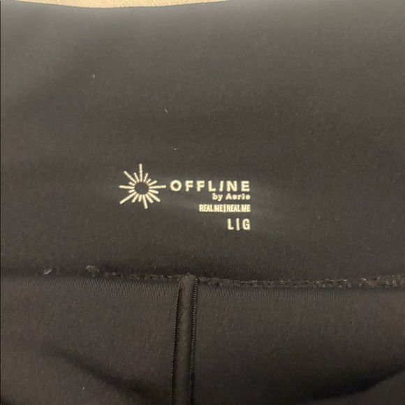 Offline Aerie Black All Aces Tennis pleated Skort SZ L Activewear athleisure - Picture 2 of 13